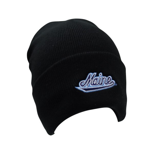 Maine Script Fleece Lined Beanie